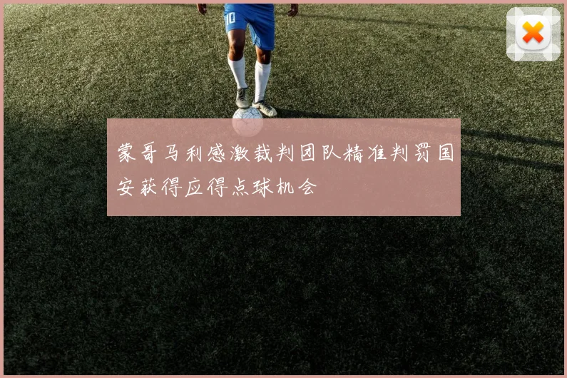 蒙哥马利感激裁判团队精准判罚国安获得应得点球机会